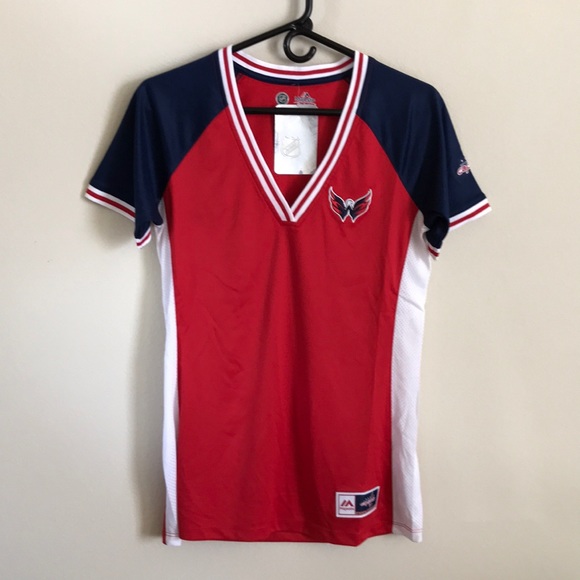 NHL Washington Capitals Women’s Fashion Tops - Picture 1 of 5